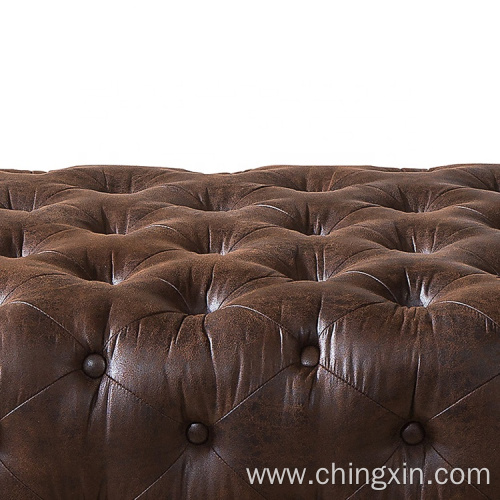 Tufted Chesterfield Ottoman Living Room Furniture